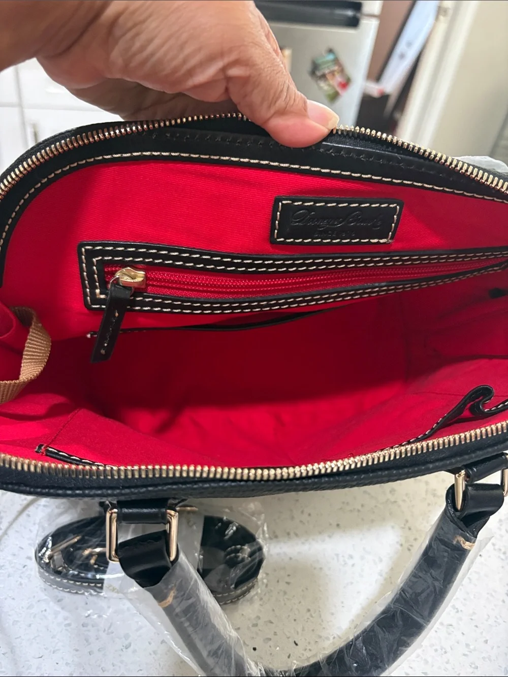 Dooney & Bourke structured dome
